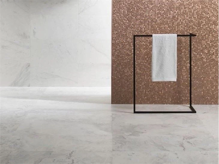 arctic white mini ledger panel natural marble wall tile