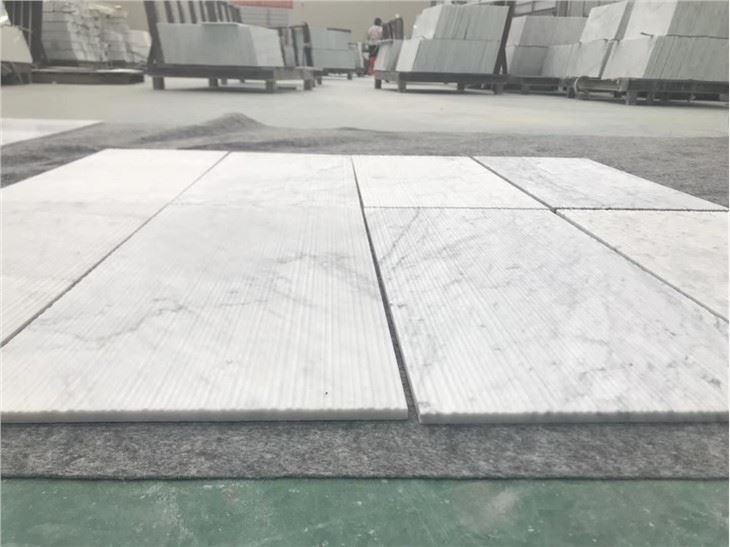 Bathroom white marble tile