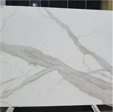 Lastre di vetro nano bianco Calacatta